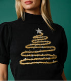 Embroidery Christmas Tree Sweater