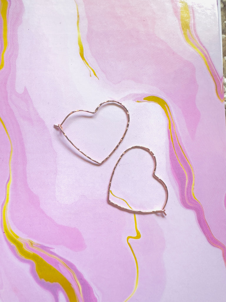 Infinity Heart Hoop Earrings