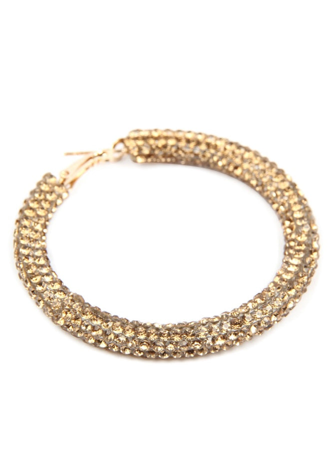Rhinestone Statement Hoops