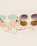 Rhinestone Round Sunglasses