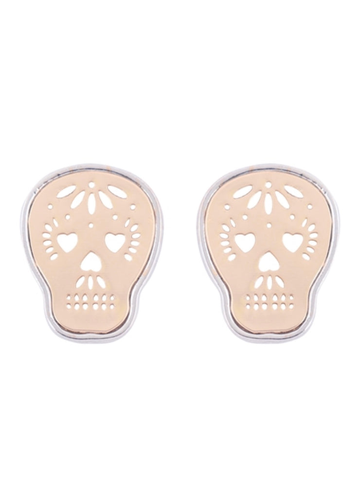 Candy Skull Stud Earrings