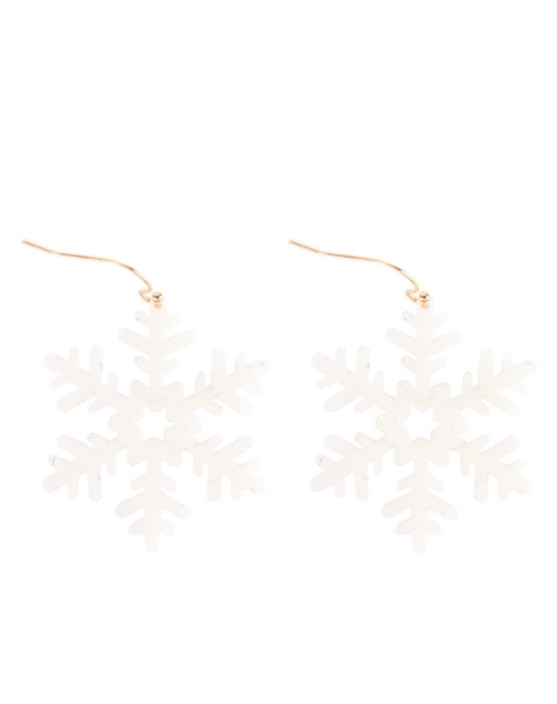 Snowflake Hanging Earrings