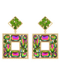 Stone Squared Earrings