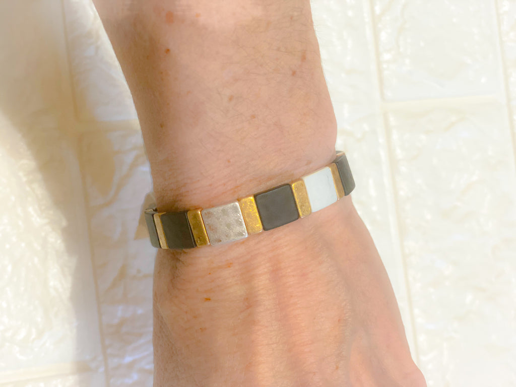 Block Stretch Bracelets