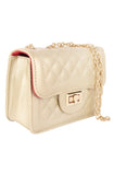 Quilted Mini Gold Chain Handbag