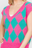 Diamond Checkered Vest