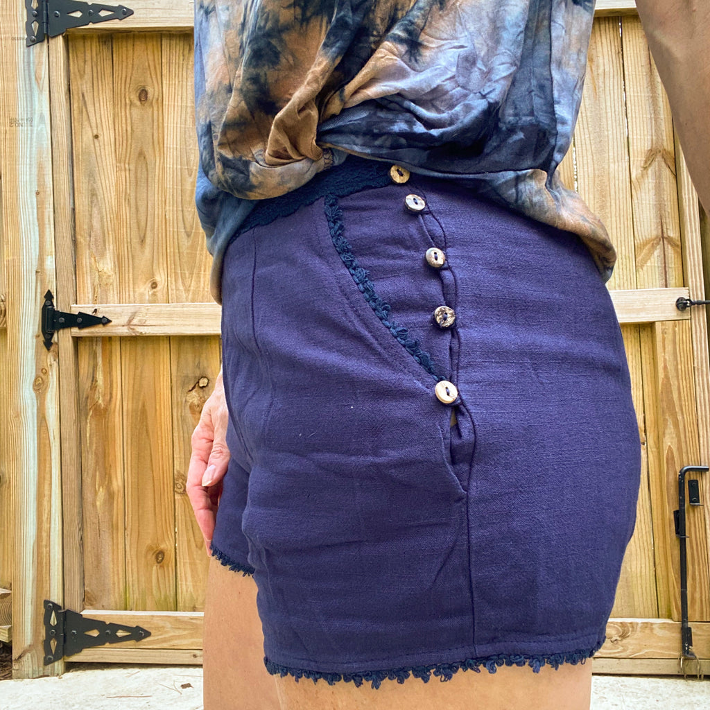Islet Trim Navy Shorts
