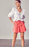 Embellished Bow Tie Shorts