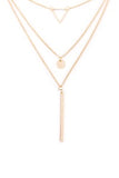Long Three Tier Layered Necklace