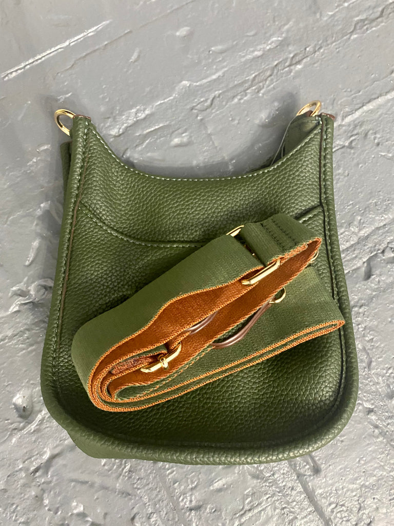 Vegan Leather Small Crossbody Handbag