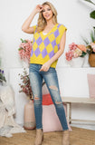 Diamond Checkered Vest