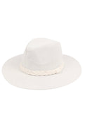 Pale Gray Braided Trim Hat