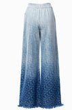 Ombré Flared Raw Hem Jeans