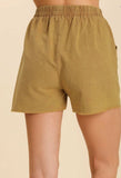 Mineral Washed Frayed Hem Shorts