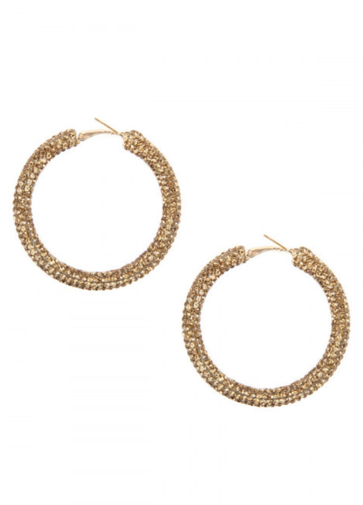 Rhinestone Statement Hoops