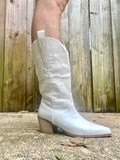 White Western Boots