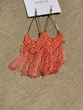 Long Fringe Statement Earrings