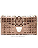 Metallic Stone Clutch