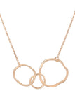 Three Hoop Abstract Necklace