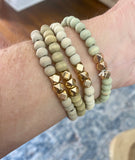 Wooden Beaded Apple Watch Elastic Band