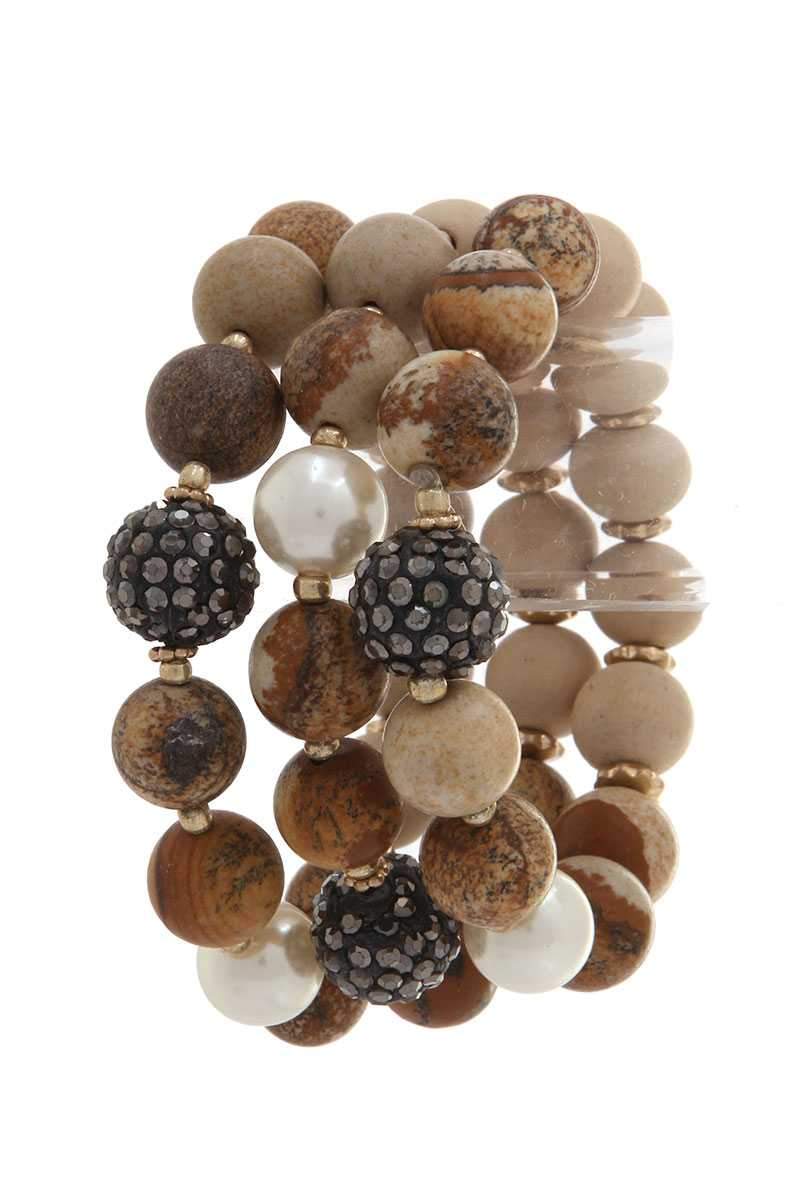 Semi Precious Stone Bracelets
