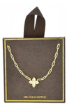 18k Gold Dipped Clover Necklace