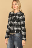 Black and White Tweed Jacket