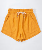 Linen Drawstring Nautical Shorts