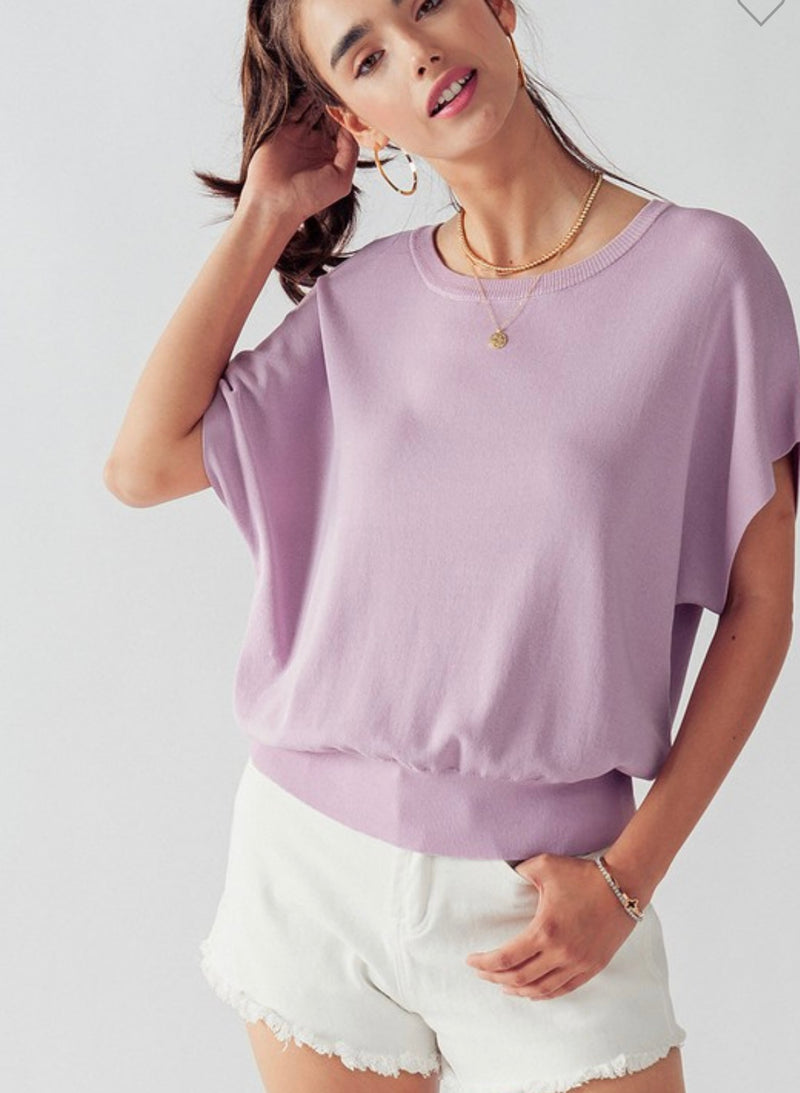 Pinkish Purple Tunic Top