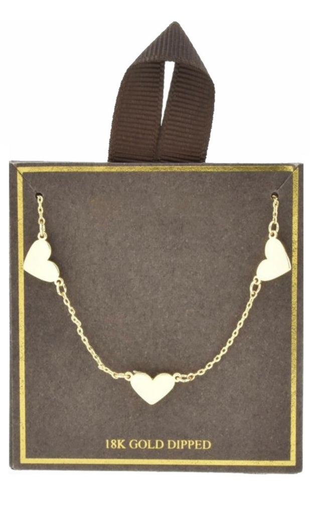 18k Gold Dipped Heart Necklace