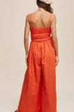 Blood Orange Wide Leg Jumpsuit