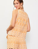 Butterscotch Embroidery Top