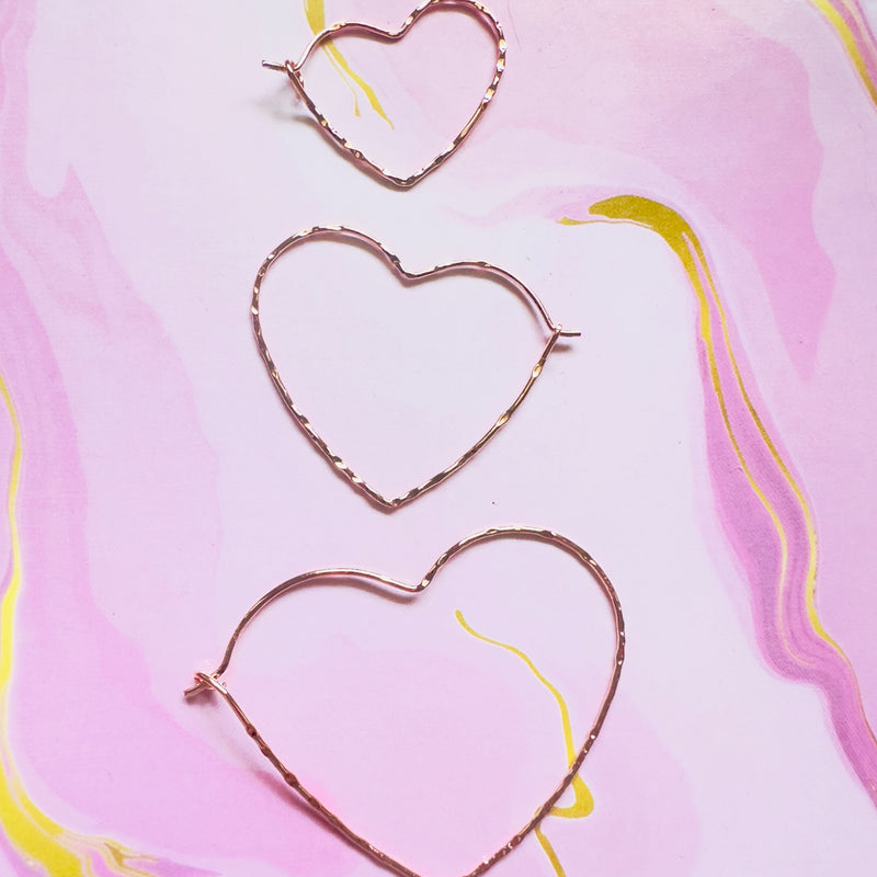 Infinity Heart Hoop Earrings