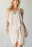 Milky Layered Goddess Mini Dress