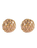 Circle Rhinestone Glitter Studs