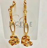 Chain Link Heart Earrings