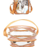 Champagne Clear Crossbody Bag