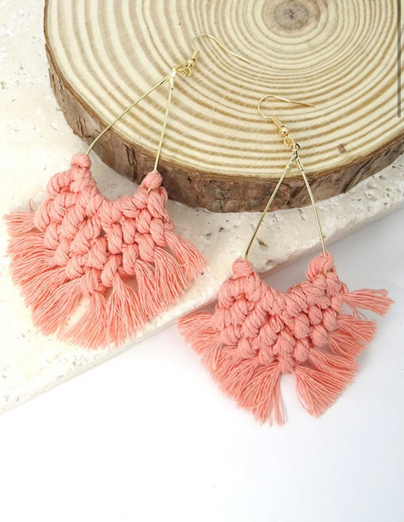 Extraordinary Boho Woven Earrings