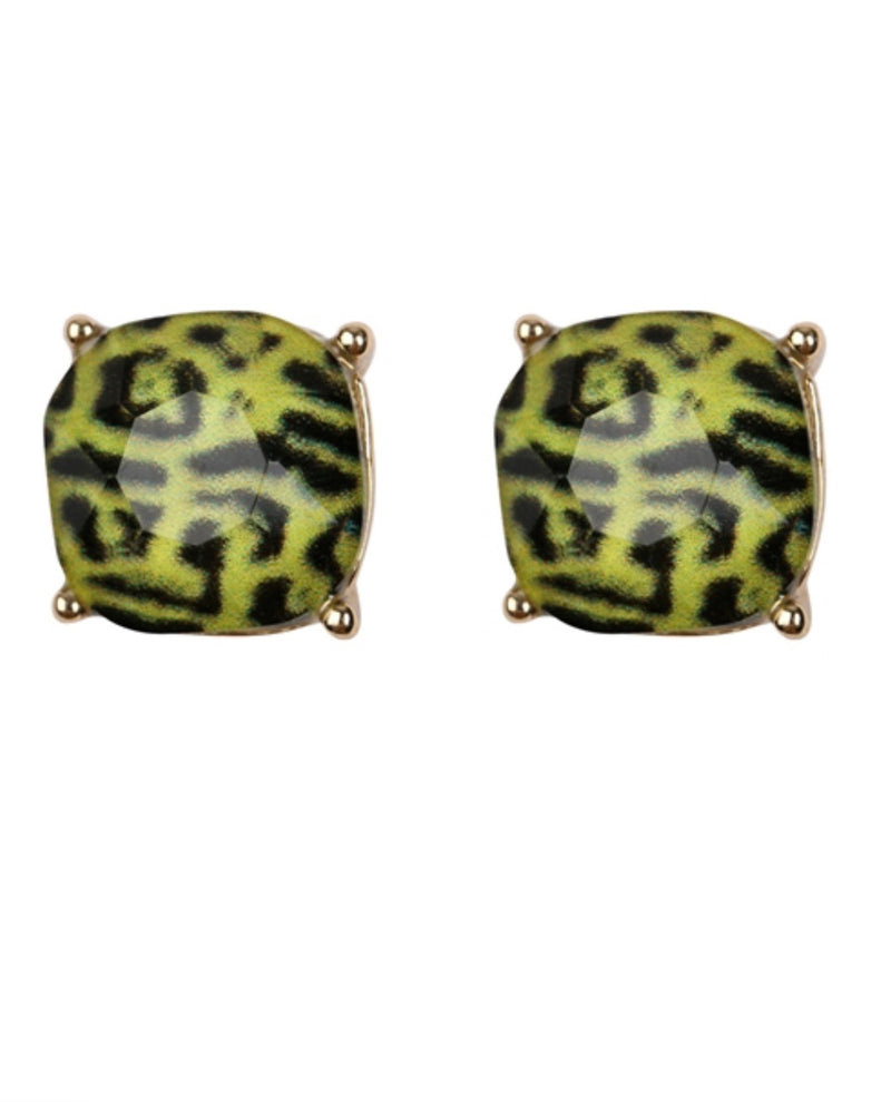 Popular Printed Stud Earrings