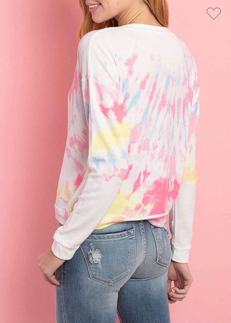 Tie Dye Paint Sweater