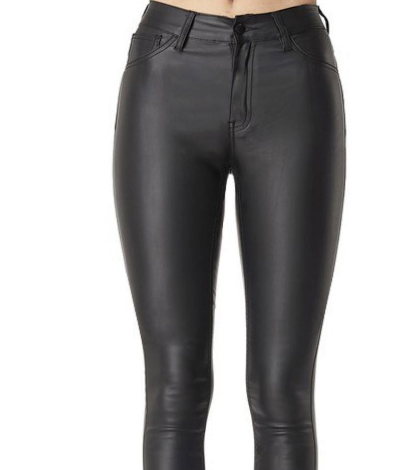 Pu Leather Skinny Pants