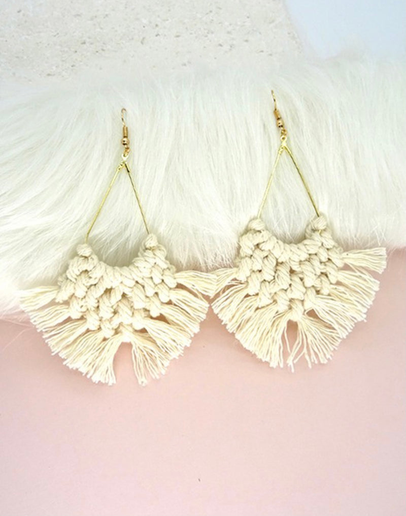 Extraordinary Boho Woven Earrings