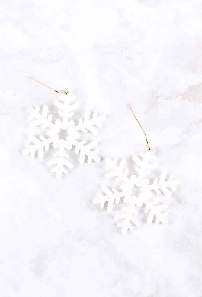 Snowflake Hanging Earrings