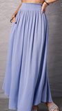 Sky Blue Maxi Skirt