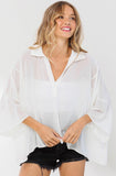 Soft White Chiffon Top