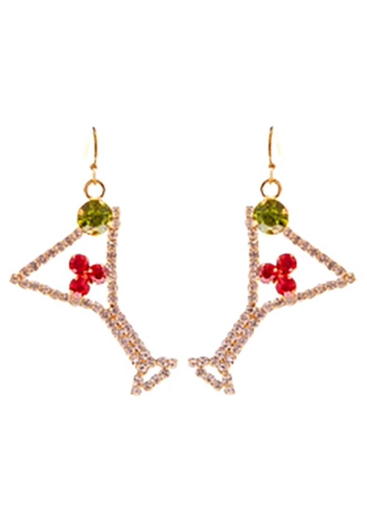 Holiday Cocktail Hanging Earrings