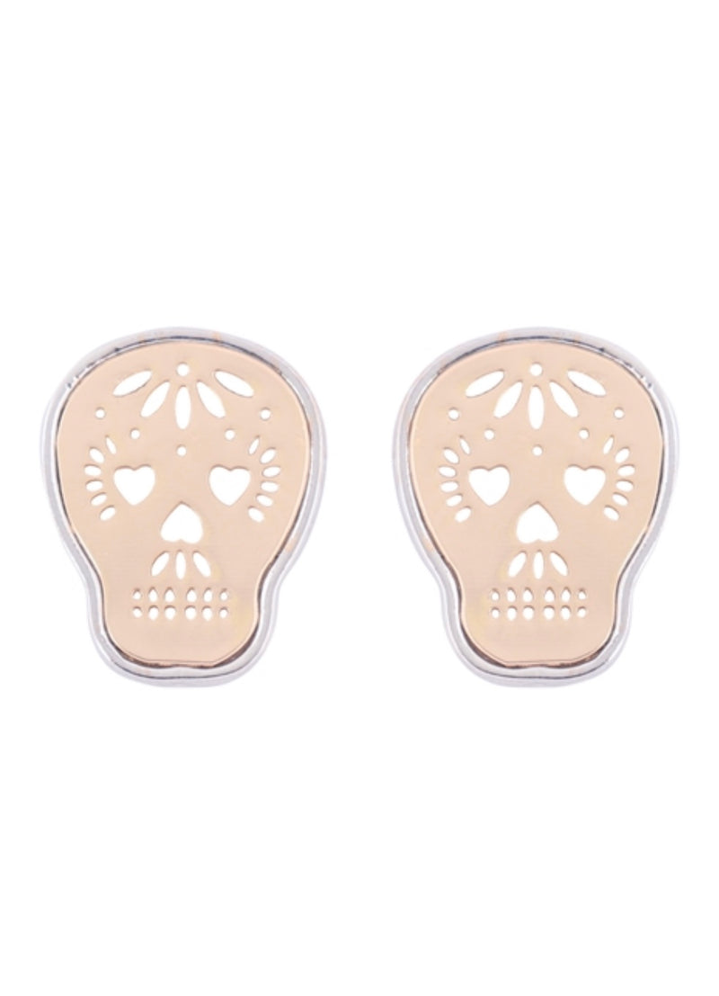 Candy Skull Stud Earrings