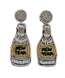 New Years Seed Bead Earrings