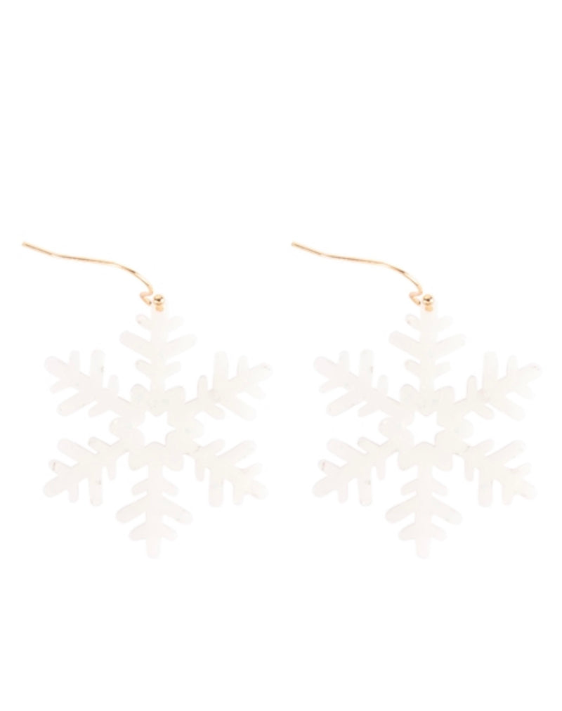 Snowflake Hanging Earrings