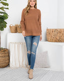 Brown Waffle Sweater